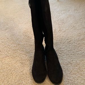 Target black suede over the knee boots